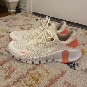 Nike Women's Athletic Shoes - White and Orange